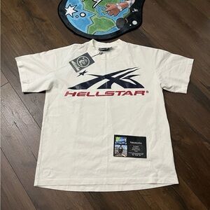Hellstar Men's White Short Sleeve Logo Tee
